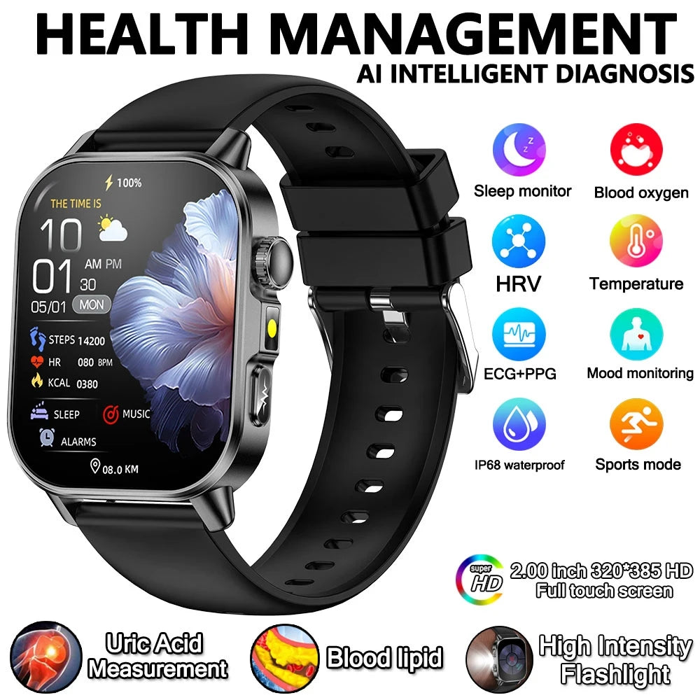 Reloj inteligente HD con Alexa integrada y monitoreo de salud completo
