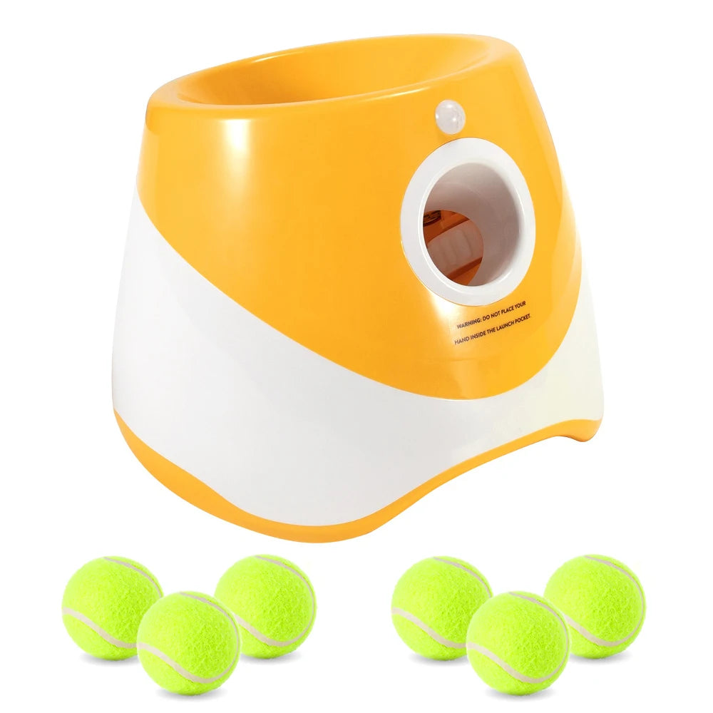 FetchPro: Lanzador recargable de pelotas para perros para juego activo