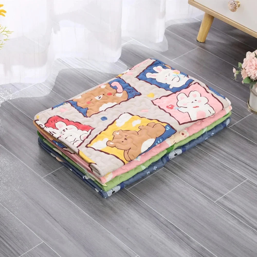 Ice Silk Pet Cooling Mat – Breathable Summer Bed for Dogs &  Cats