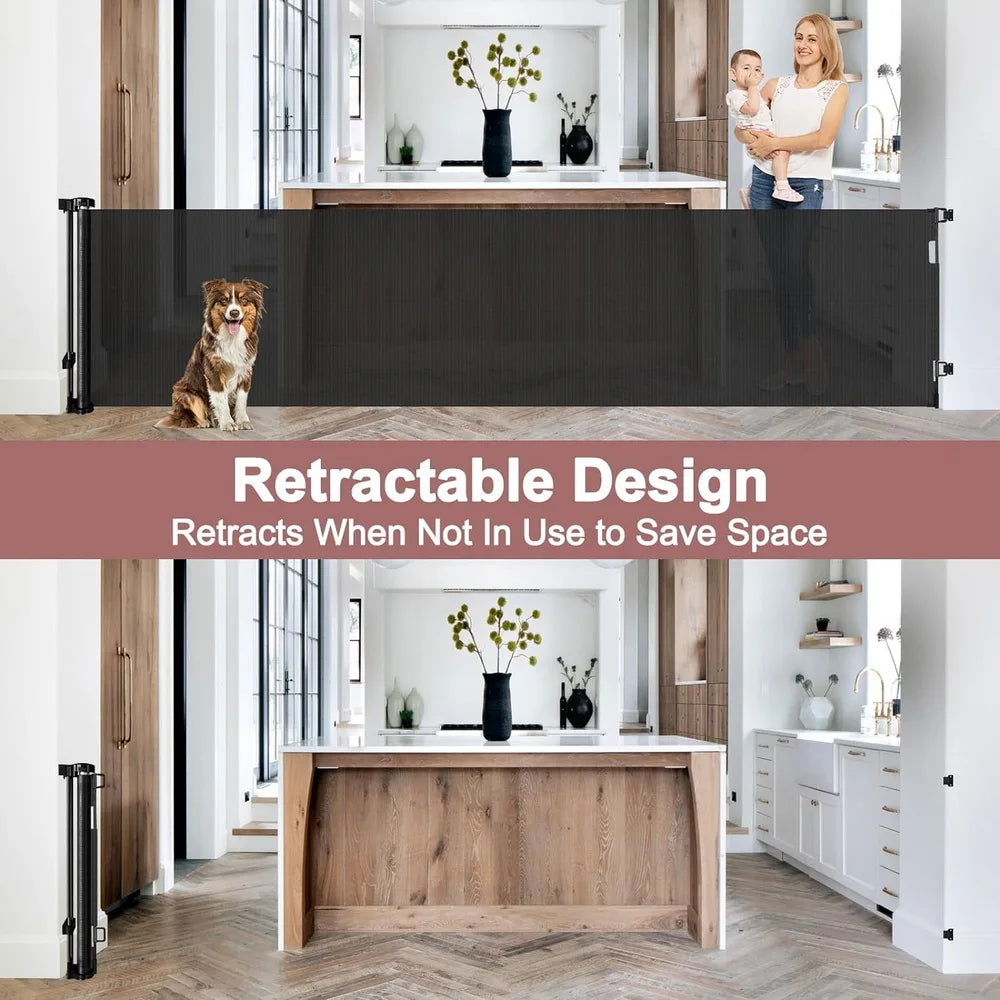 Adjustable Anti-Escape Baby Safety Gate for Doorways & Stairs