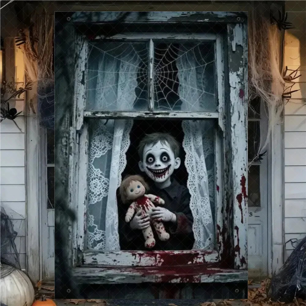 Halloween Curtain Banner