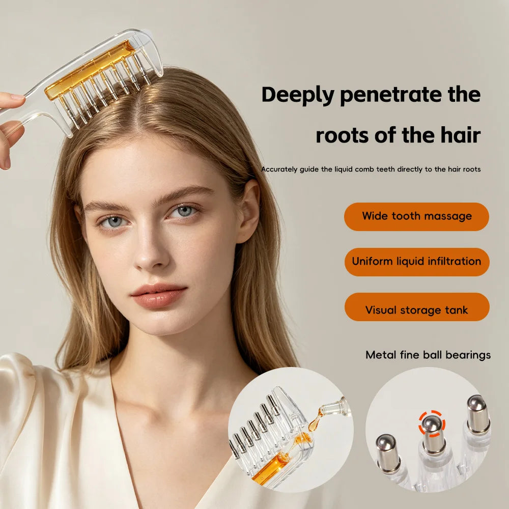 Scalp Liquid Guide Massage Comb