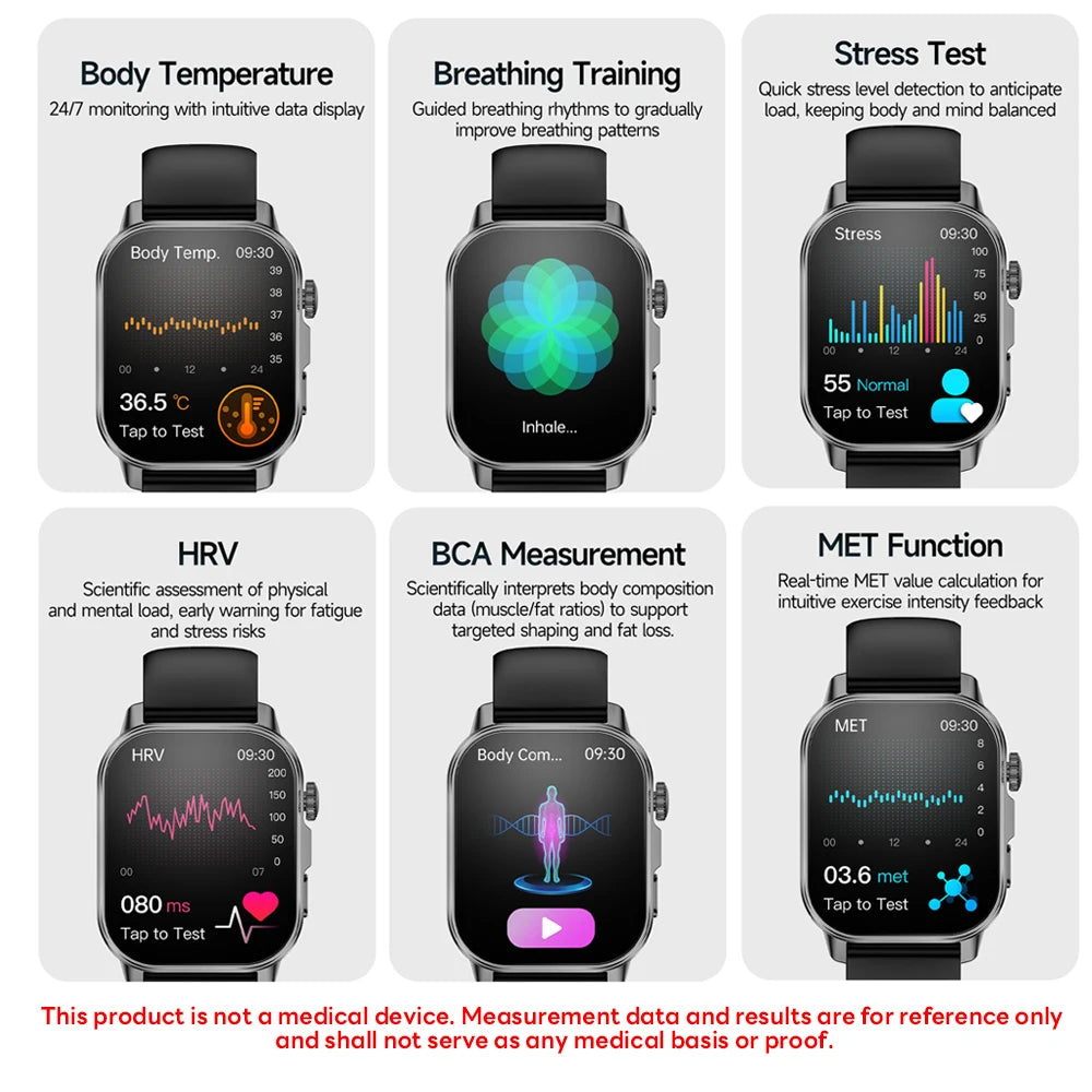 Reloj inteligente HD con Alexa integrada y monitoreo de salud completo