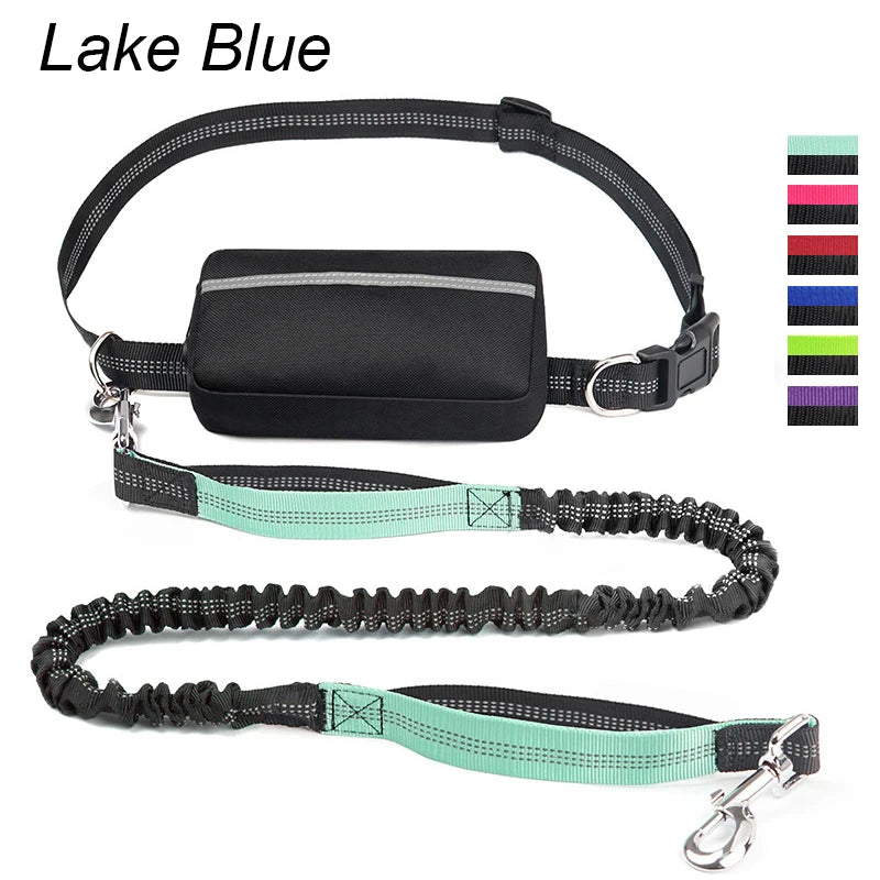 Multifunctional Sports Waist Bag with Hands-Free Dog Leash