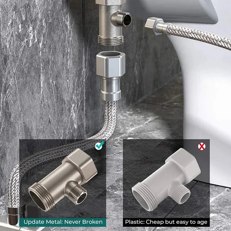 Adjustable Non-Electric Bidet Toilet Seat - Ultra-Thin Installation