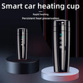 Taza calefactora portátil para coche de acero inoxidable con pantalla táctil